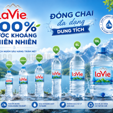 LaVie Kiềm+ Cho Spa Nước Uống Chất Lượng Cho Khách Hàng Mỗi Ngày