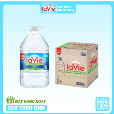 Nước Khoáng Lavie 5L