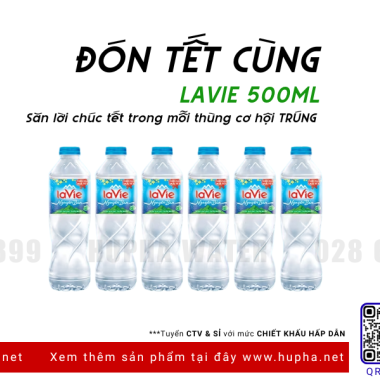 Nước LaVie 500ml Thùng 24 Chai Giá Tốt Bán Tết Giao Nhanh Tận Nơi