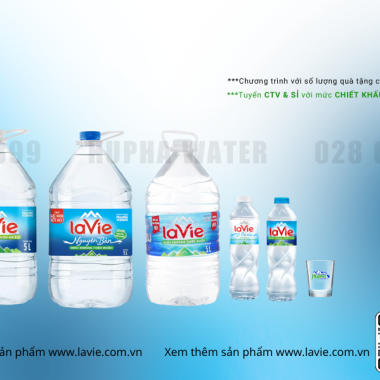 Nước Lavie Bao Nhiêu 1 Thùng? Chi Tiết Giá Từng Loại Chai