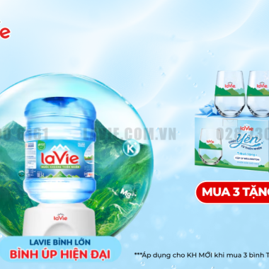 Nước LaVie Cho Gia Đình Thùng Giá Tốt, Giải Nhiệt Ngày Hè