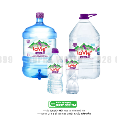 Nước LaVie Kiềm+ Giúp Bổ Sung Khoáng Tự Nhiên Cho Cơ Thể 