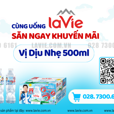 Nước LaVie Thùng Giá Tốt Phù Hợp Gia Đình Hoạt Động Ngoài Trời