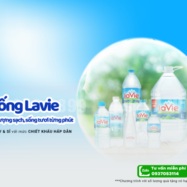 Nước suối Lavie 700ml tinh khiết khuyến mãi sốc tại TP HCM
