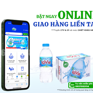 Nước suối Lavie chai đa dạng dung tích khuyến mãi tiết kiệm