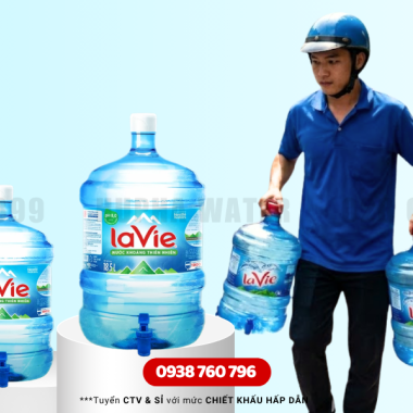 Nước Uống LaVie Cho Công Ty Giao Định Kỳ Không Lo Thiếu Nước Mùa Nóng