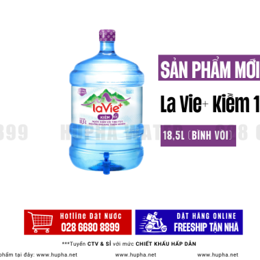 [SẢN PHẨM MỚI] LaVie+ Kiềm 18.5L Bình Vòi Giải Pháp Nước Uống Tiện Lợi