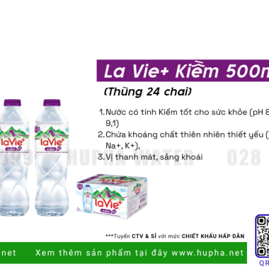 So Sánh LaVie+ Kiềm Và Nước Khoáng LaVie Thông Thường