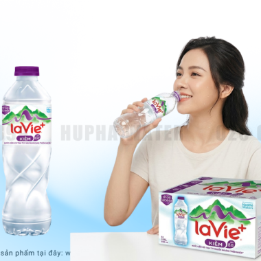 Thùng LaVie Kiềm+ 24 Chai Nước Uống Kiềm Tiện Mang Theo