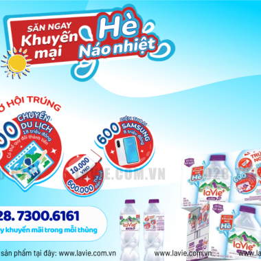 Ưu Đãi Nước LaVie Kiềm+ Bổ Sung Nước Cho Ngày Hè Năng Động